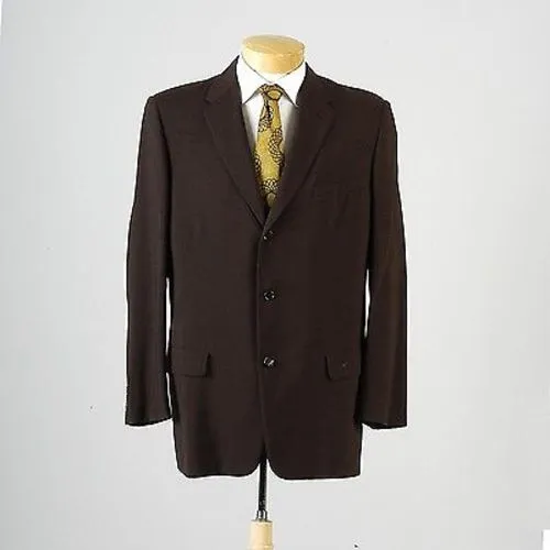 1950s Mens Brown Atomic Fleck Jacket