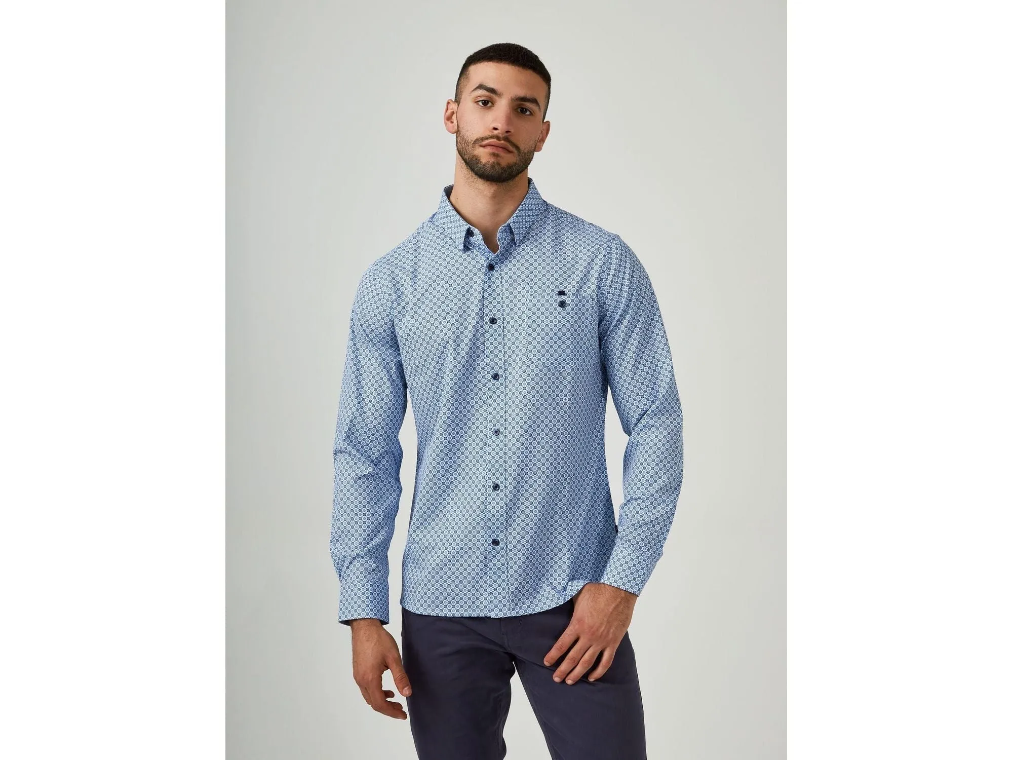 7 Diamonds faro Long Sleeve Shirt In White