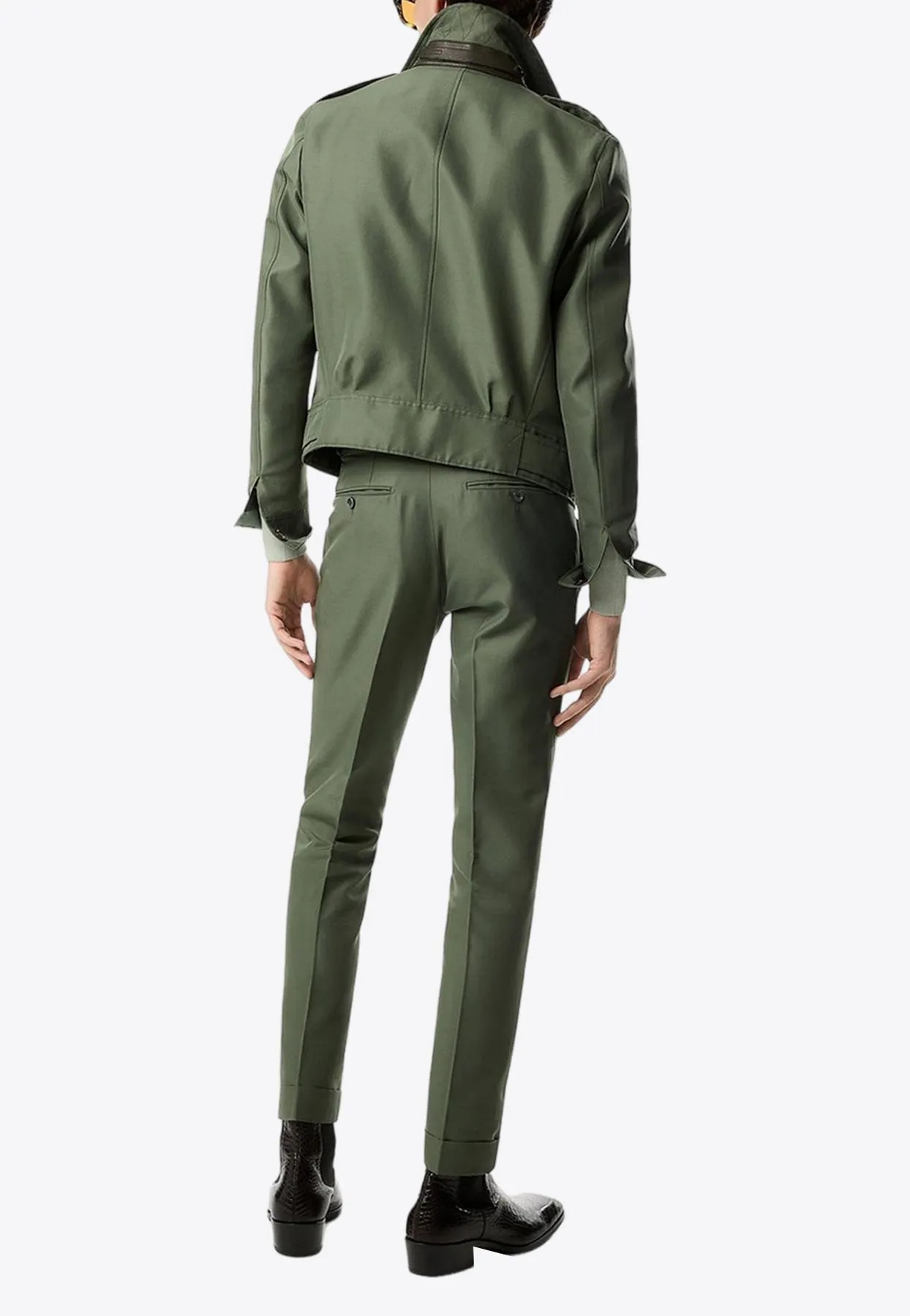 Atticus Tailored Pants in Wool and Silk