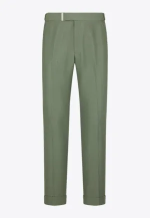 Atticus Tailored Pants in Wool and Silk