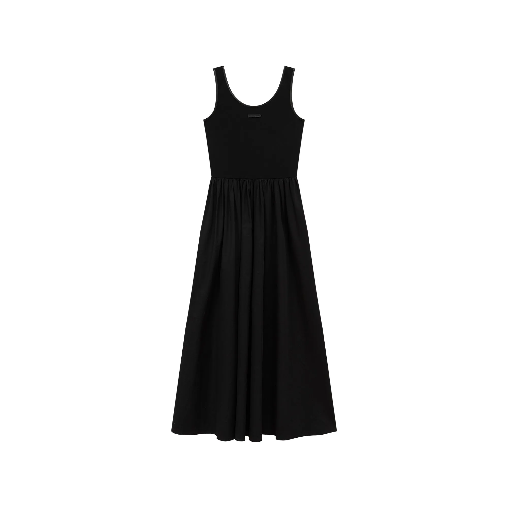 Back Cutout Sleeveless Layered Long Dress