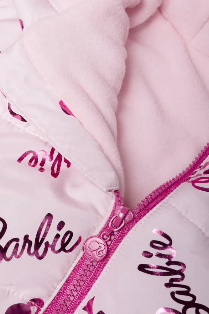 Barbie Puffer Jacket Pink