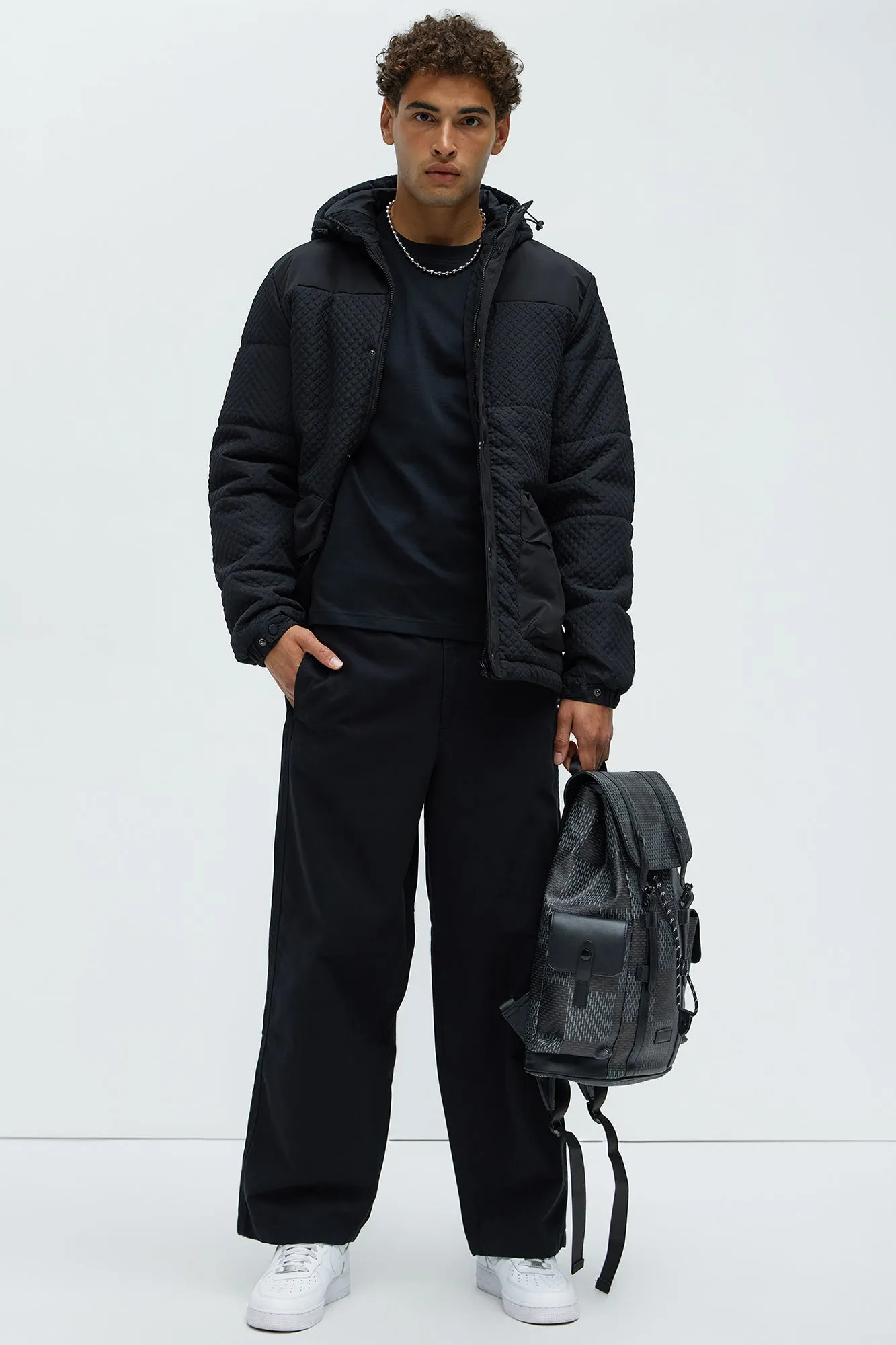 Barkley Belted Baggy Pants - Black