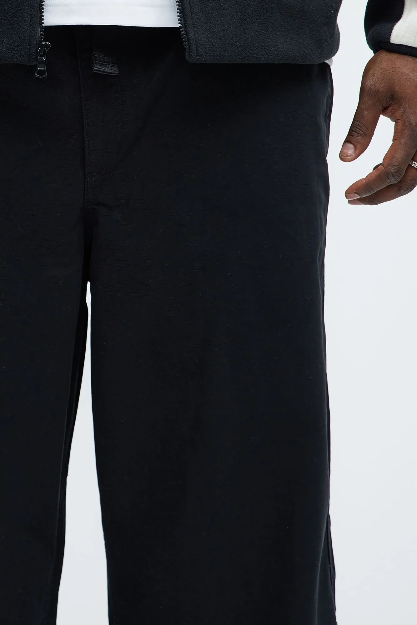 Barkley Belted Baggy Pants - Black