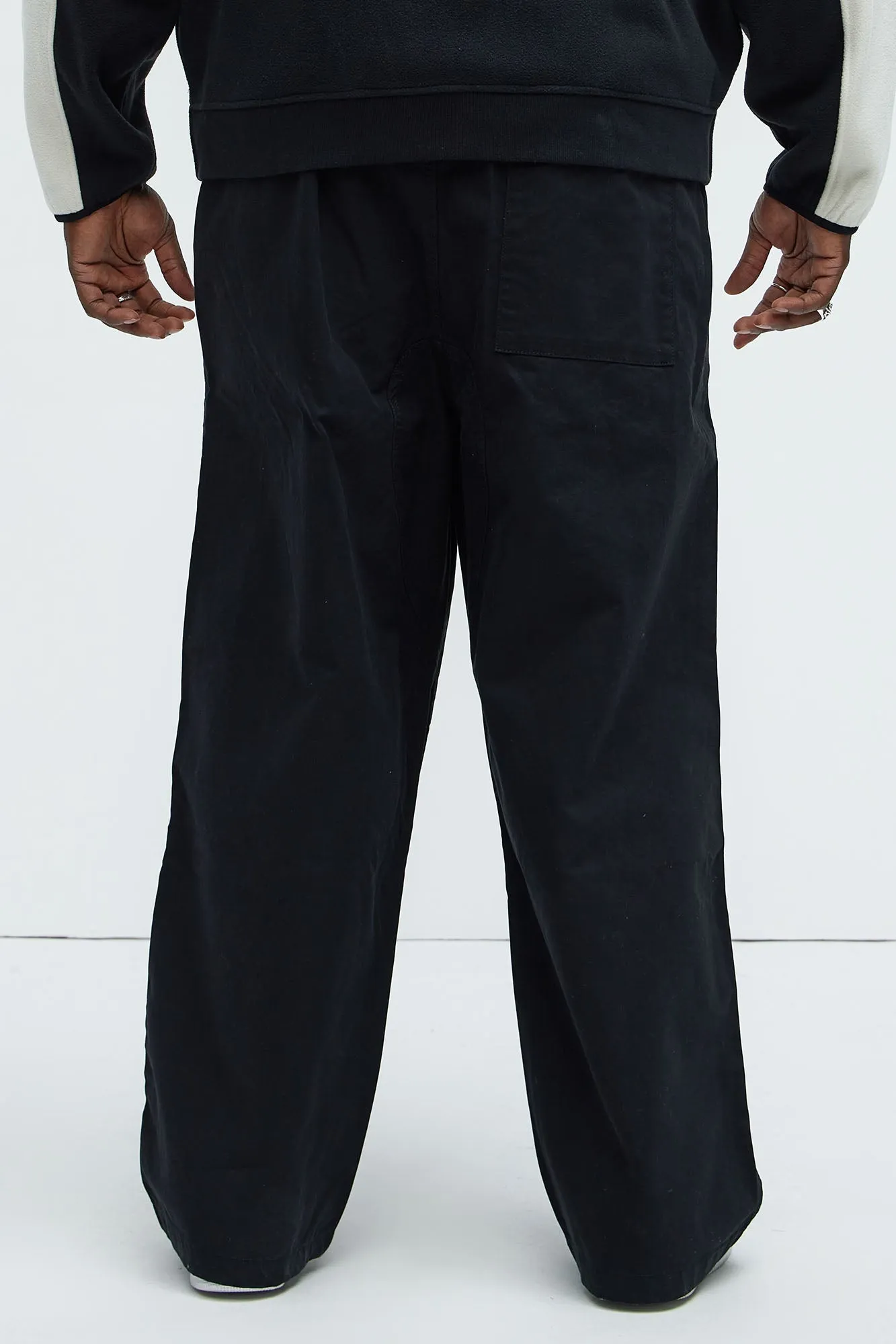 Barkley Belted Baggy Pants - Black