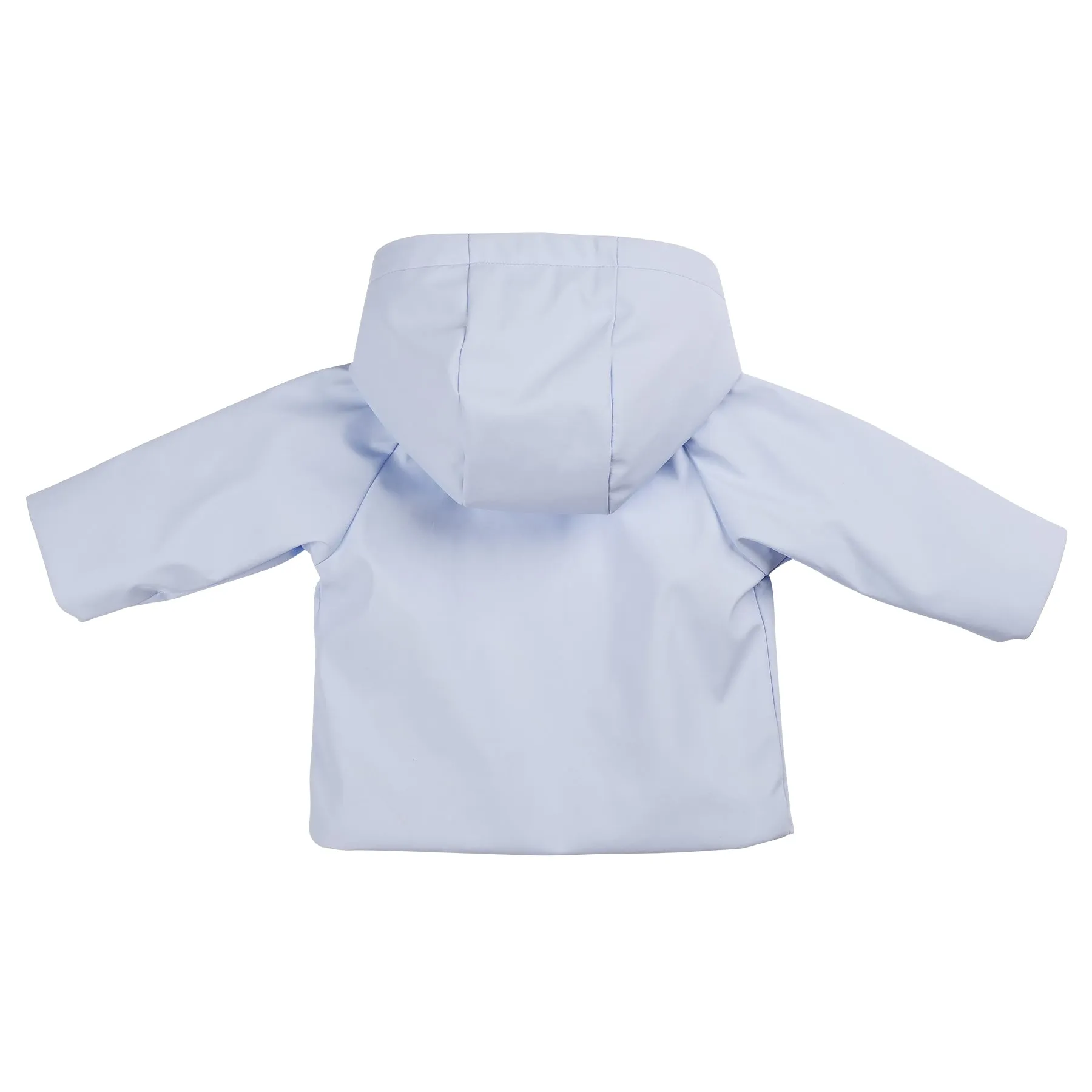 Boys Blue & White Lightweight Hooded Summer Coat