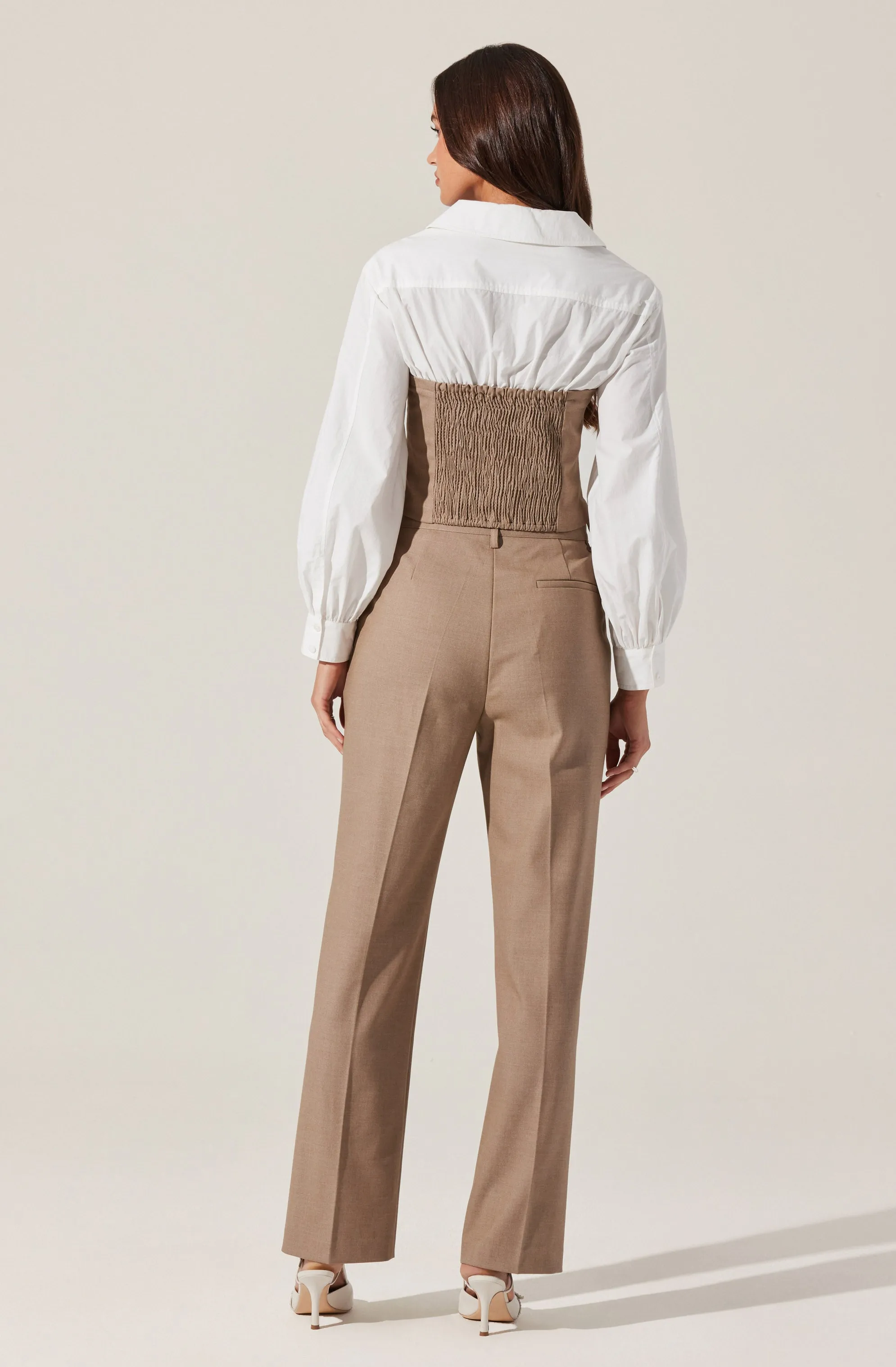 Brooks Pleated Tailored Pants