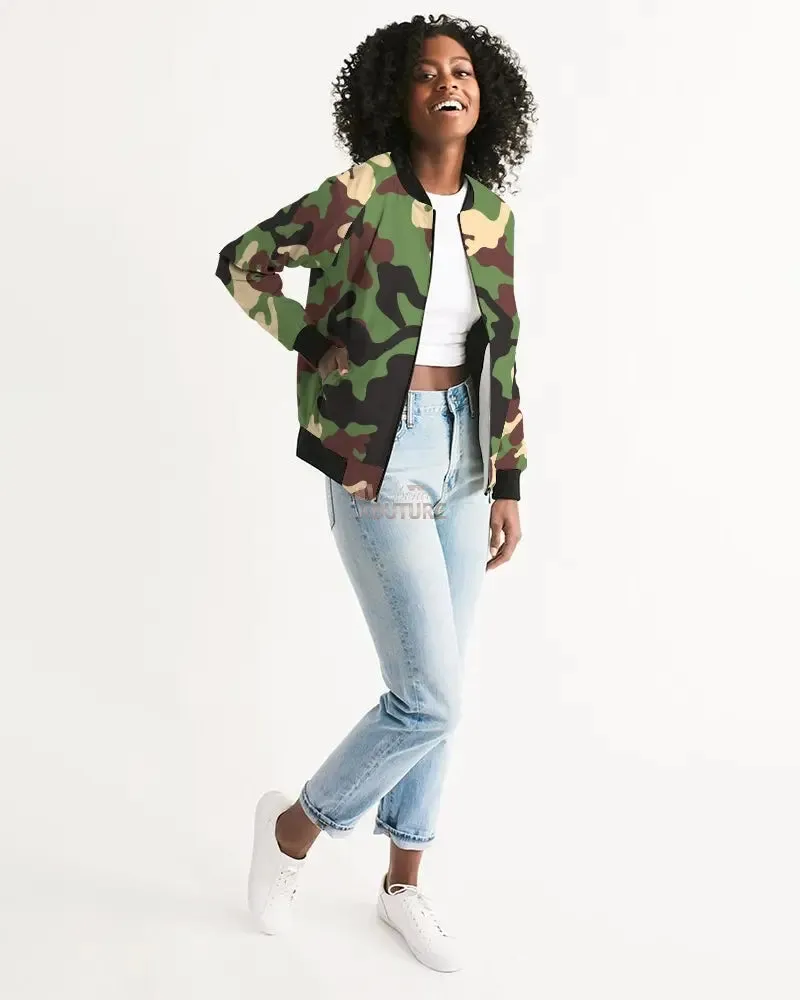 Camouflage Women's Bomber Jacket