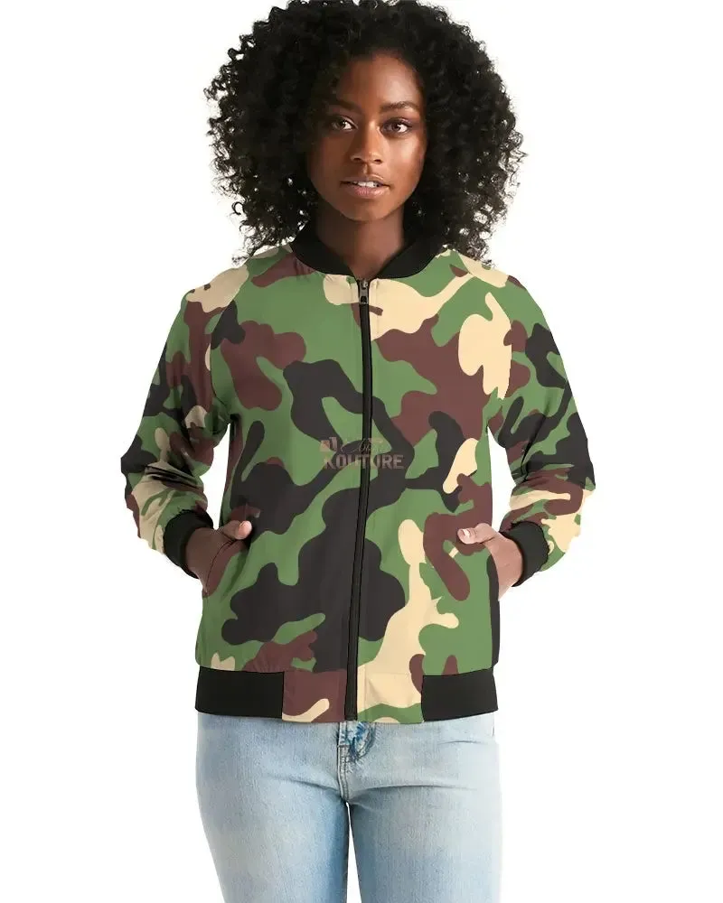 Camouflage Women's Bomber Jacket