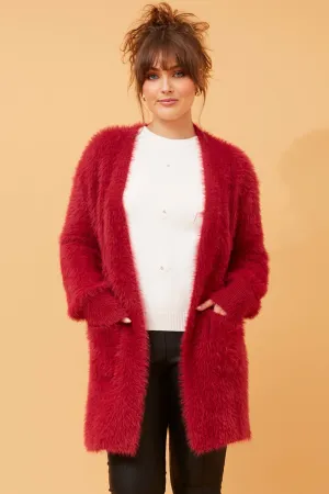 Caroline Morgan Eyelash Knit Cardigan