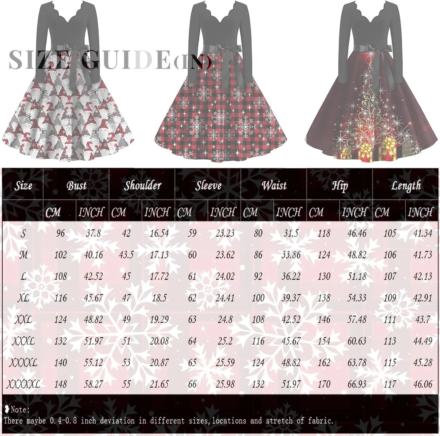 Christmas Dresses for Women Long Sleeve V Neck Aline Prom Hepburn Dress with Belt Cocktail Long Fit and Flare Dresses