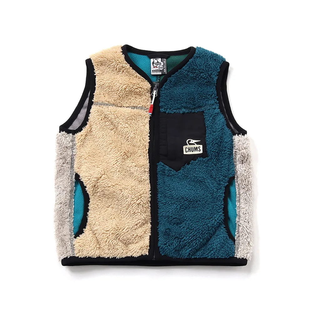 【創新低價】Chums Kid's Bonding Fleece No Collar Vest CH24-1050 FW23 背心抓毛 外套 童裝 K'S