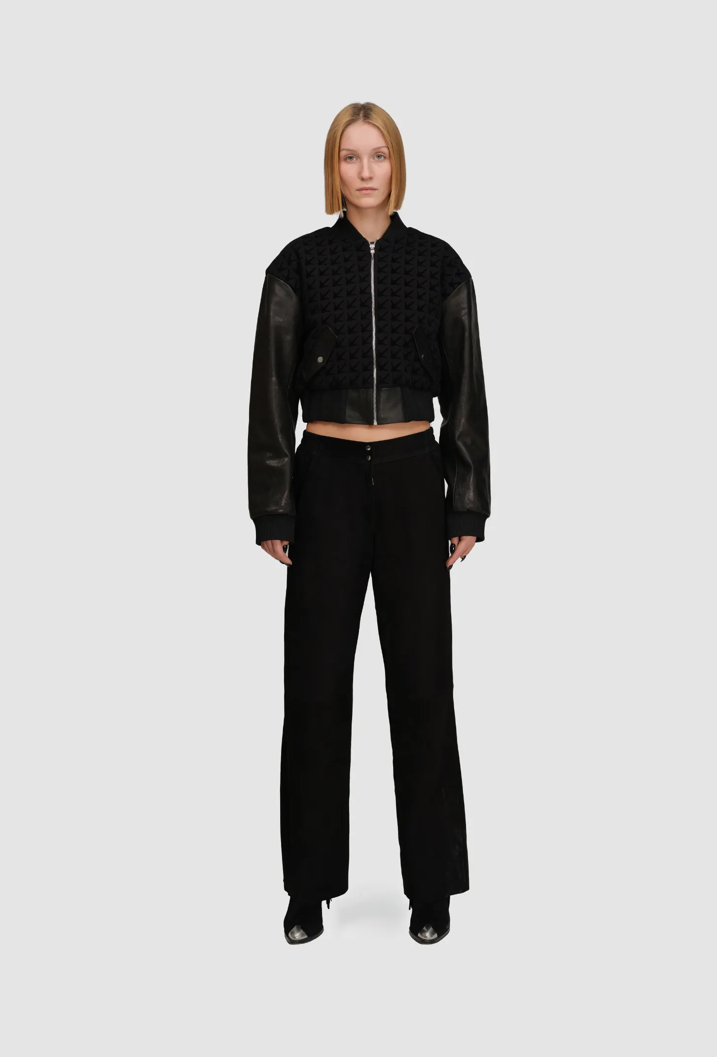 Claw Cropped Bomber