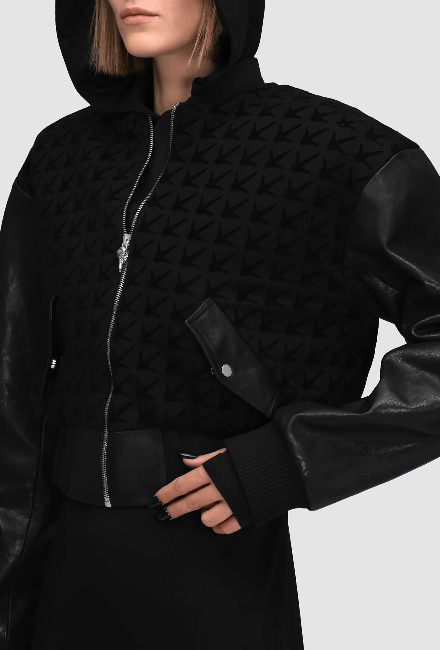 Claw Cropped Bomber