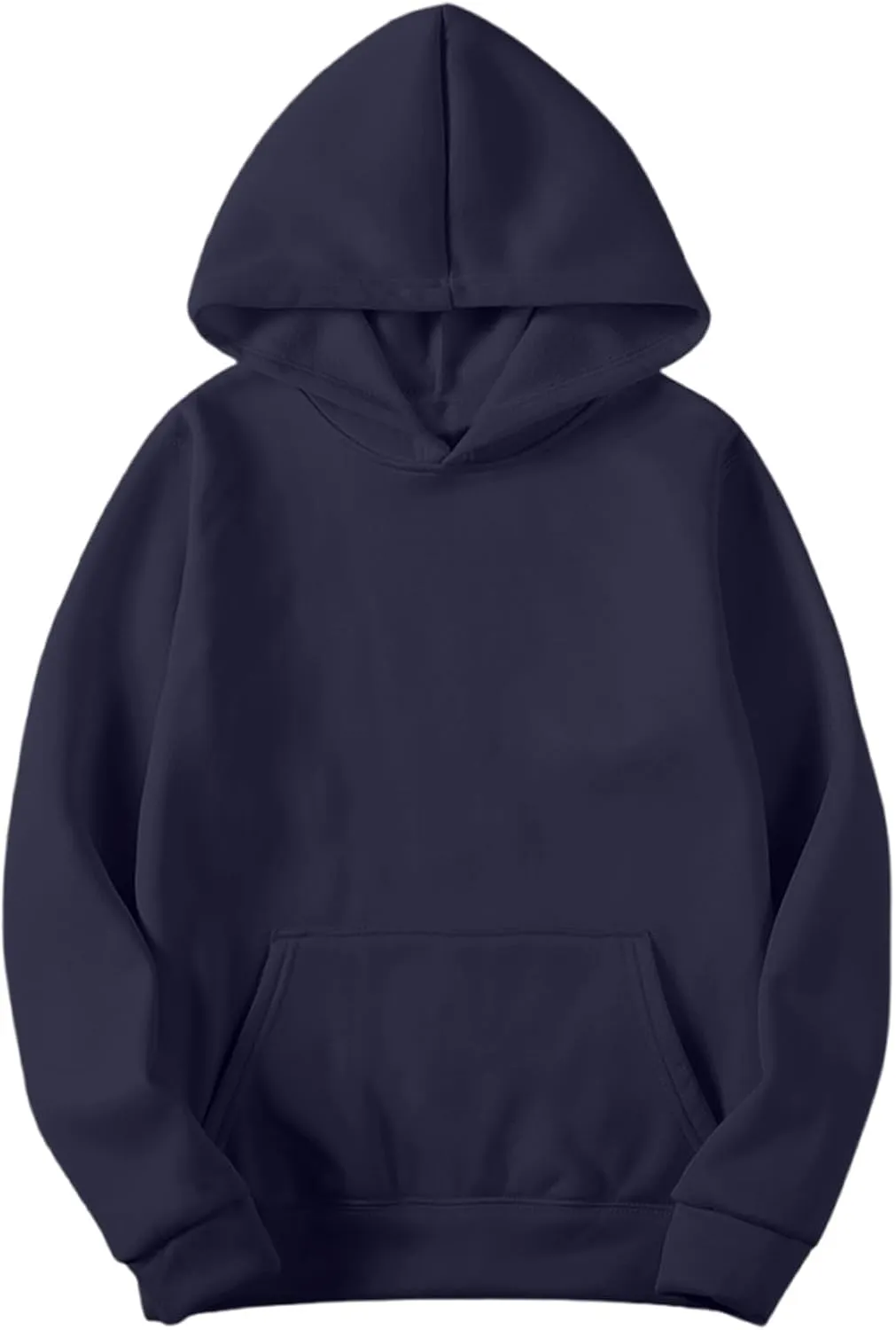 Fall Sweatshirts For Women Solid Color Comfy Fleece Hoodies Lightweight Casual Trendy Hooded Sweatshirt