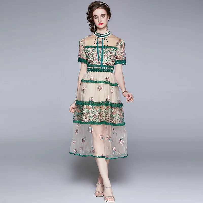 Fashion Lace Elegant Sexy Party Dress