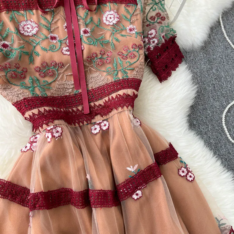 Fashion Lace Elegant Sexy Party Dress