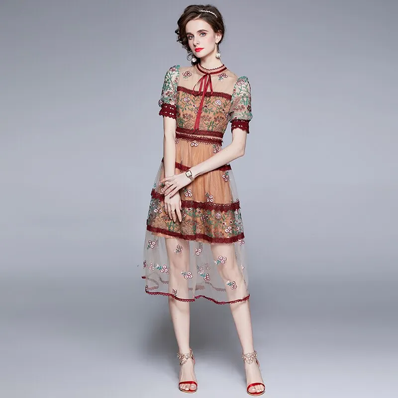 Fashion Lace Elegant Sexy Party Dress