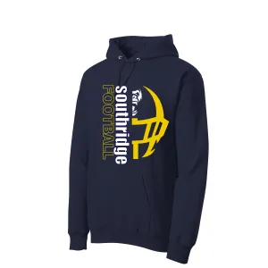 Football Helmet Port & Company® Core Fleece Pullover Hooded Sweatshirt