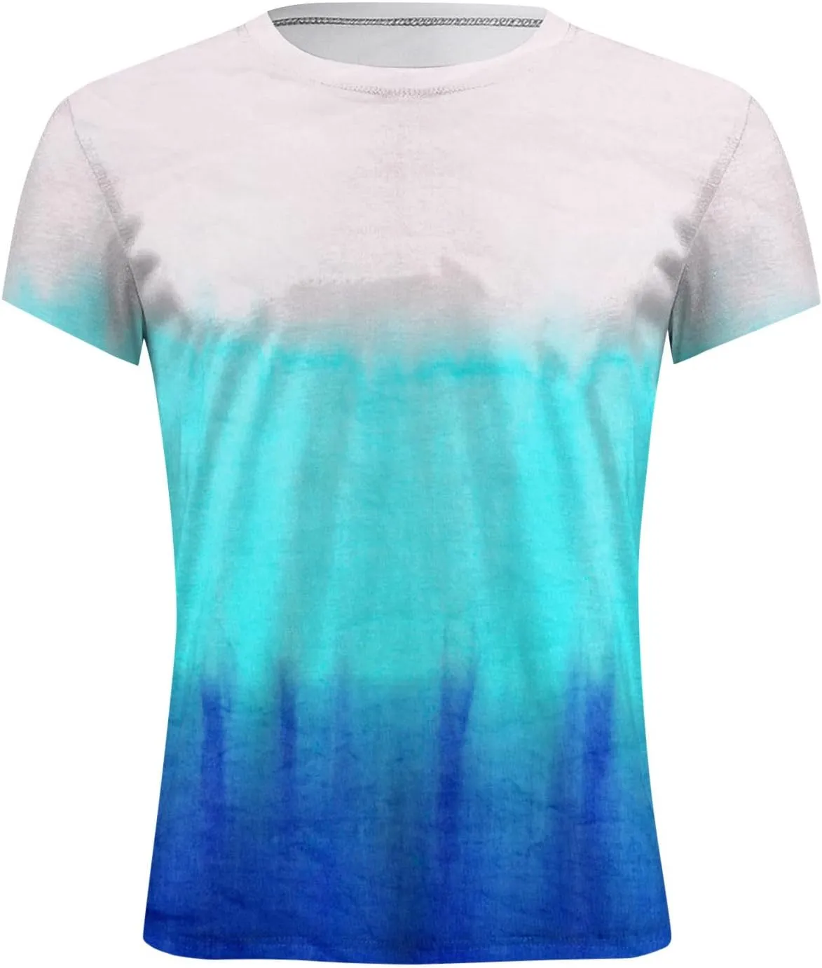 Graphic Tee Shirts for Men 2025 Fashion Short Sleeve Contrast Color Casual Shirt Loose Crewneck Beach Summer Tops
