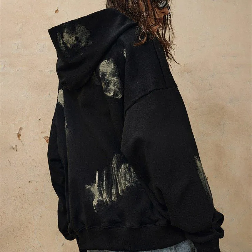 Handmade DIRTY FIT Painting Hoodie