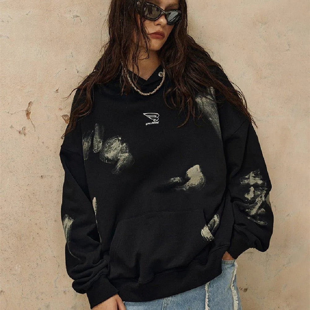 Handmade DIRTY FIT Painting Hoodie