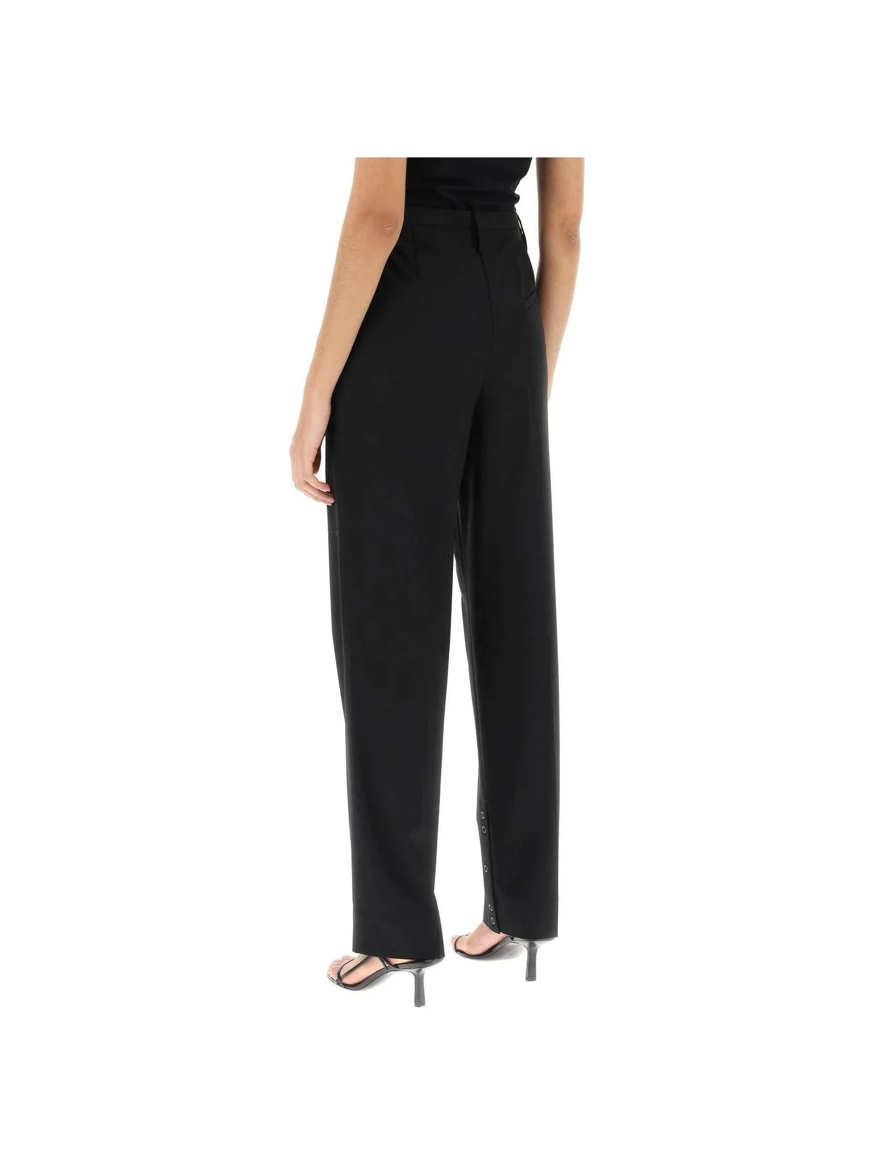 High-Waisted Tailored Trousers