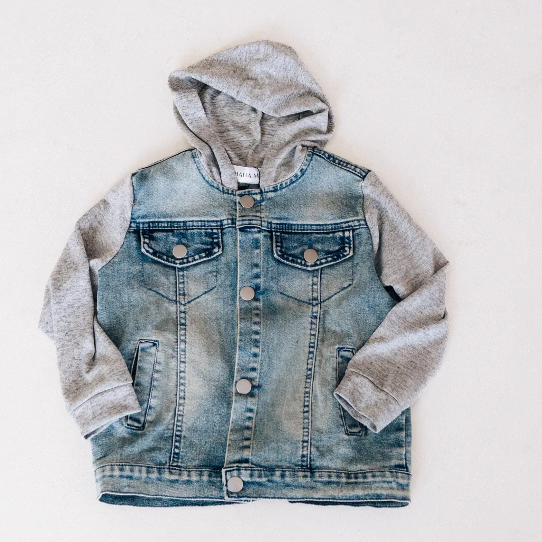 Hooded Denim Jacket - Infant