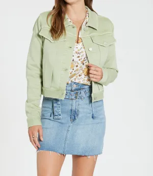 JENNA TWILL JACKET PISTACHIO