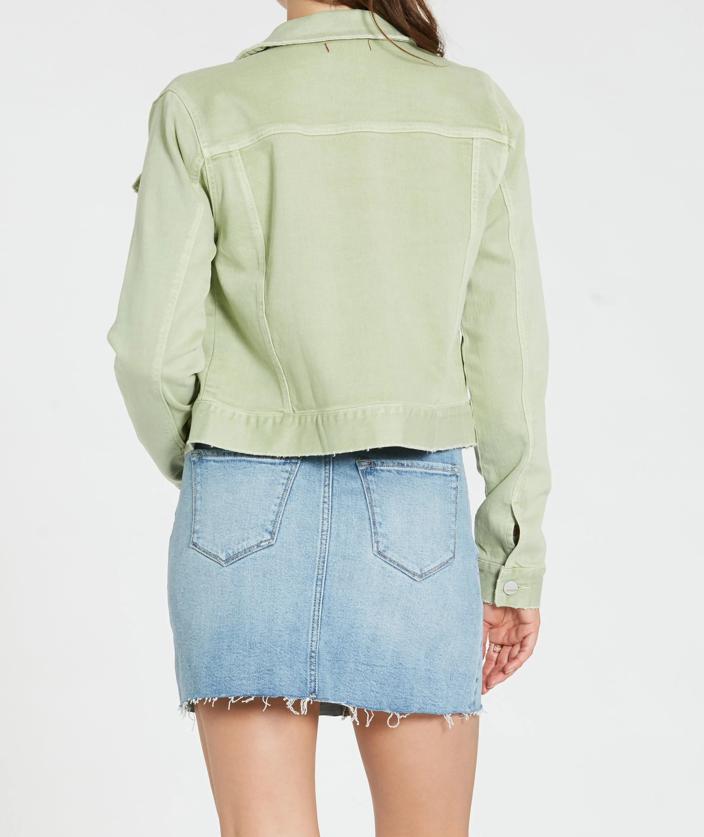 JENNA TWILL JACKET PISTACHIO