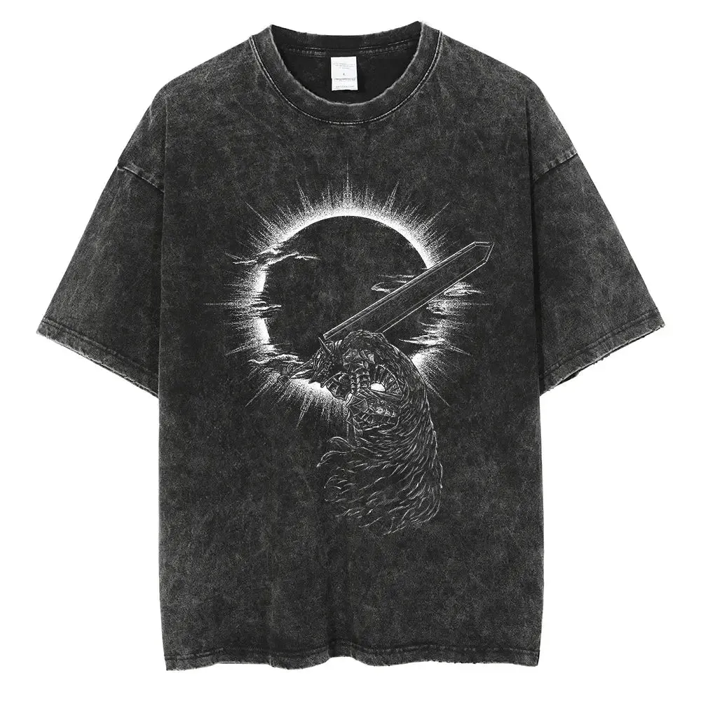 [KUJO] "Eclipse" Vintage Oversized T Shirt