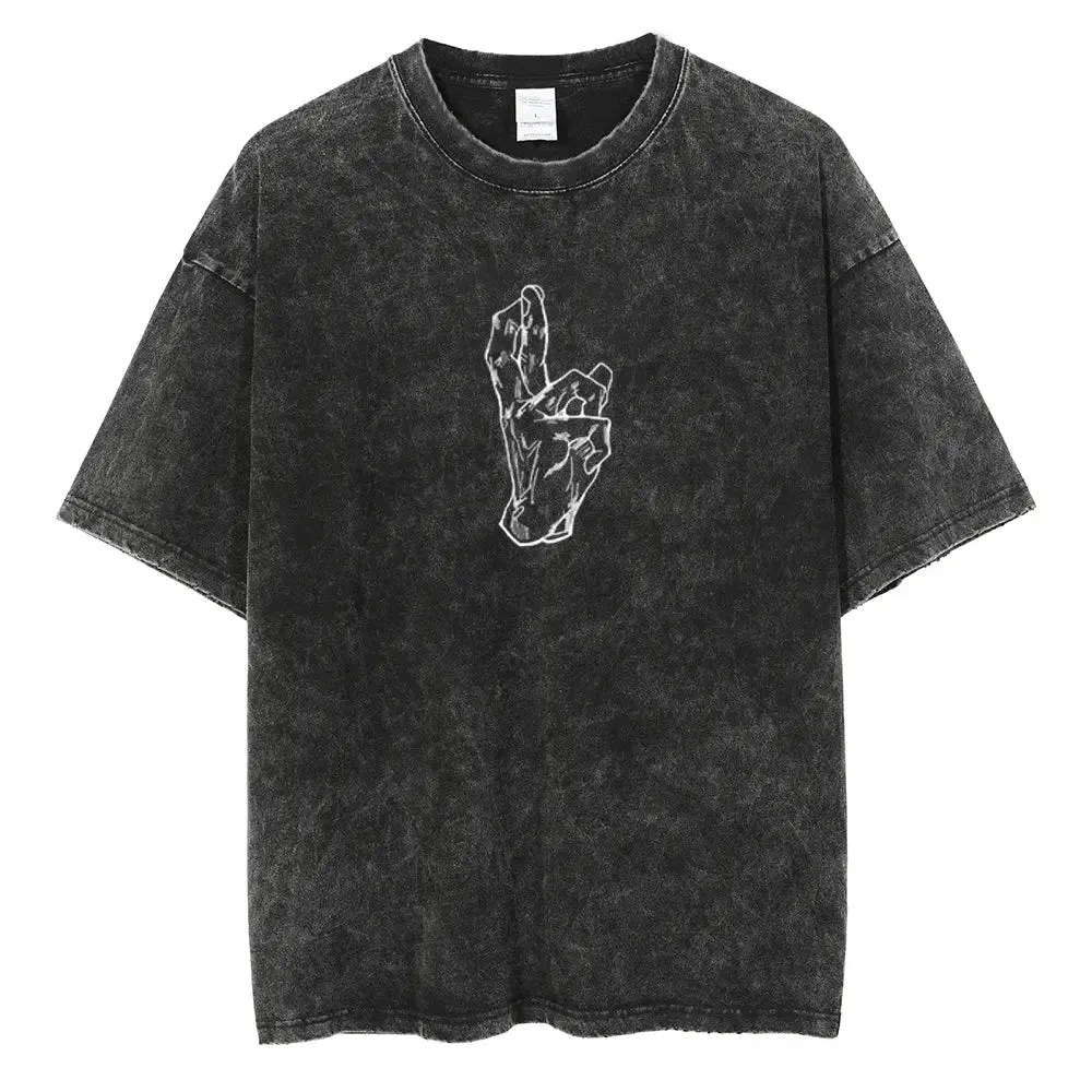 [KUJO] "Void" Vintage Oversized T Shirt