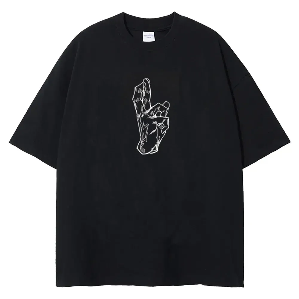 [KUJO] "Void" Vintage Oversized T Shirt