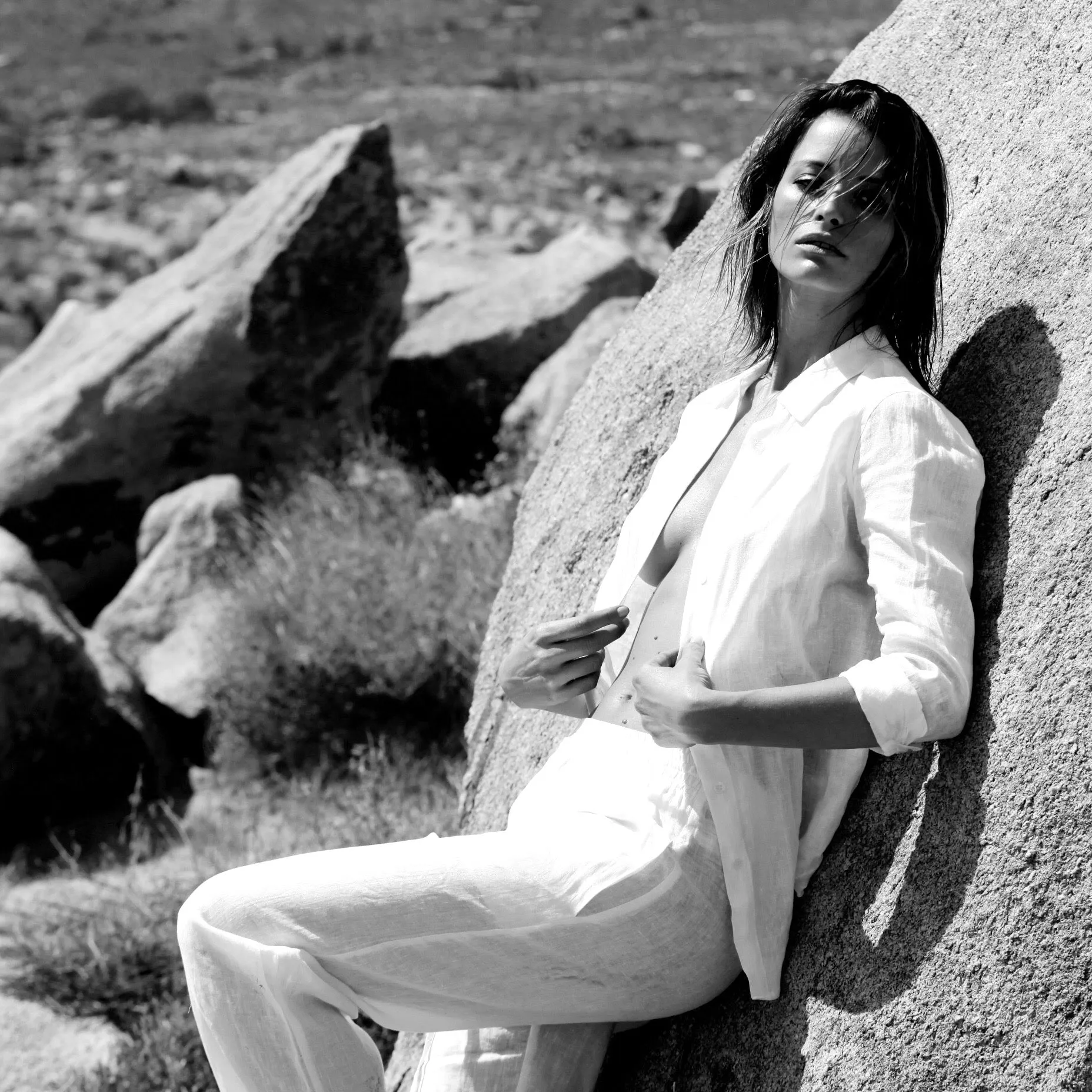 Linen shirt white