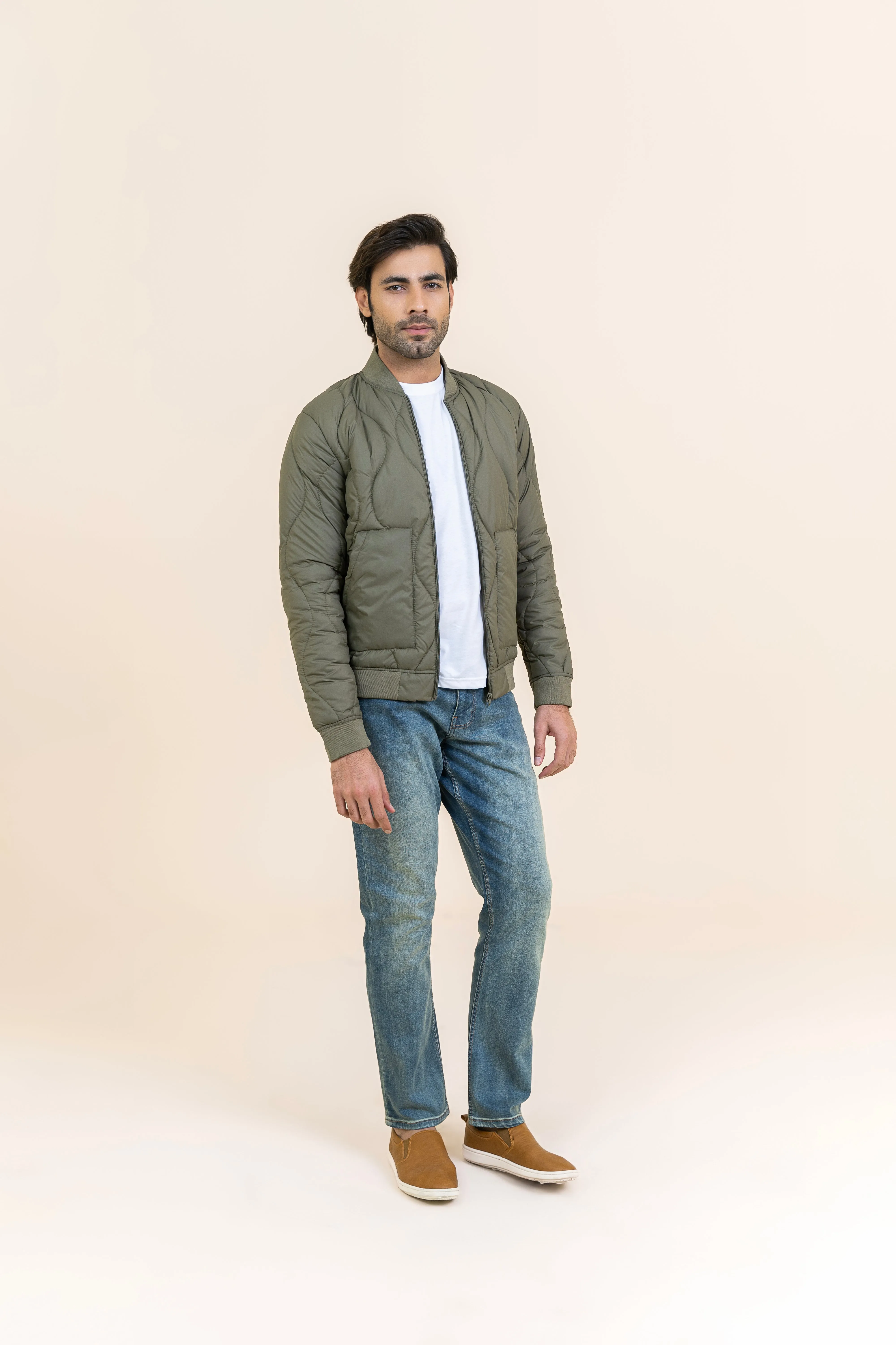 Markhor Olive Parachute Full Sleeve Jacket 2209-22