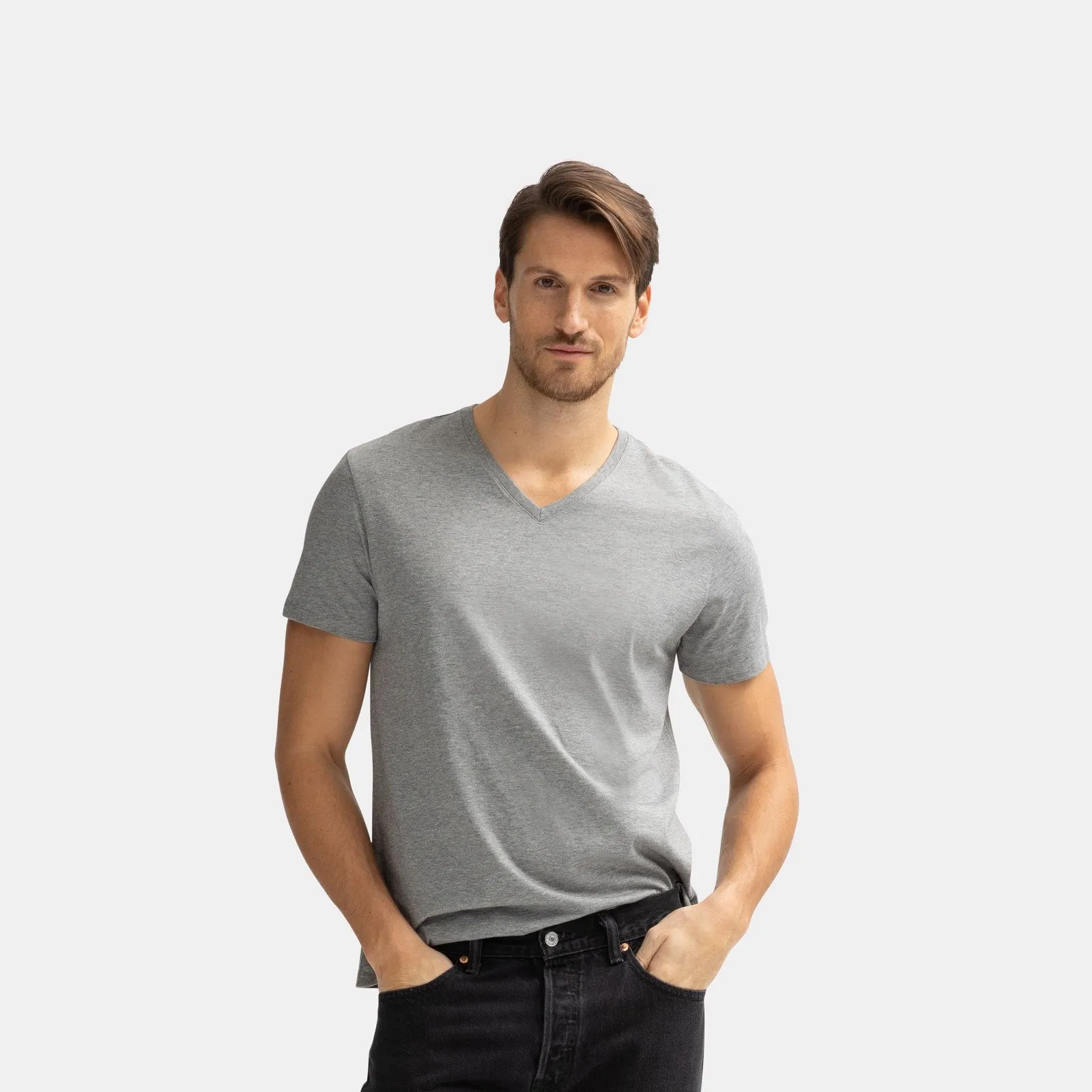 Men's Pima Cotton V-Neck T-Shirt 6-Pack
