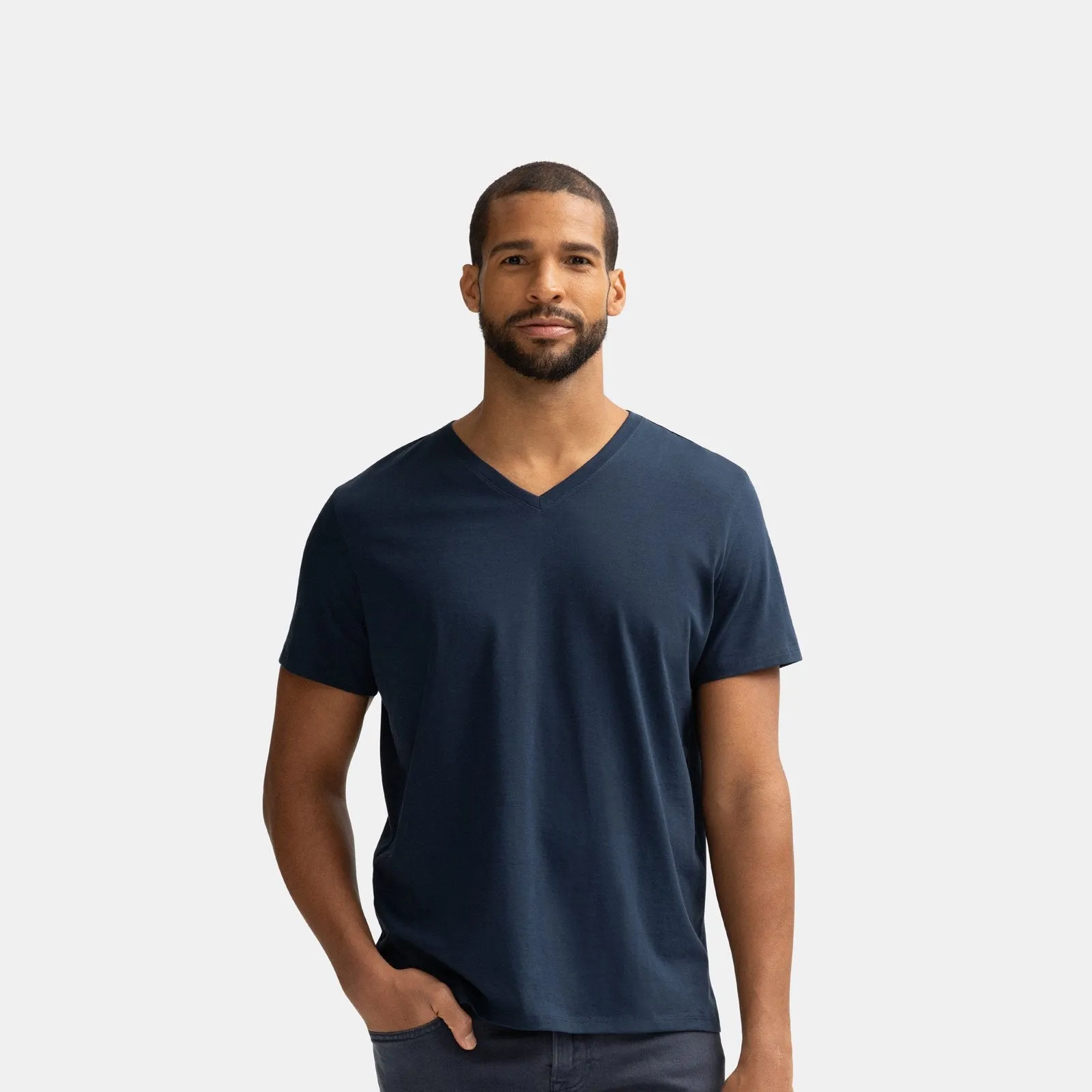 Men's Pima Cotton V-Neck T-Shirt 6-Pack