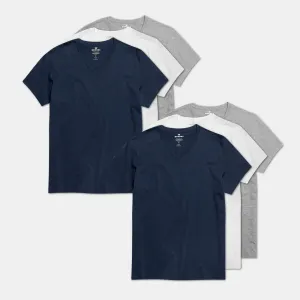 Men's Pima Cotton V-Neck T-Shirt 6-Pack