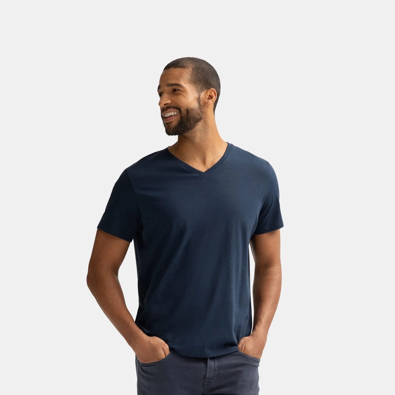 Men's Pima Cotton V-Neck T-Shirt 6-Pack