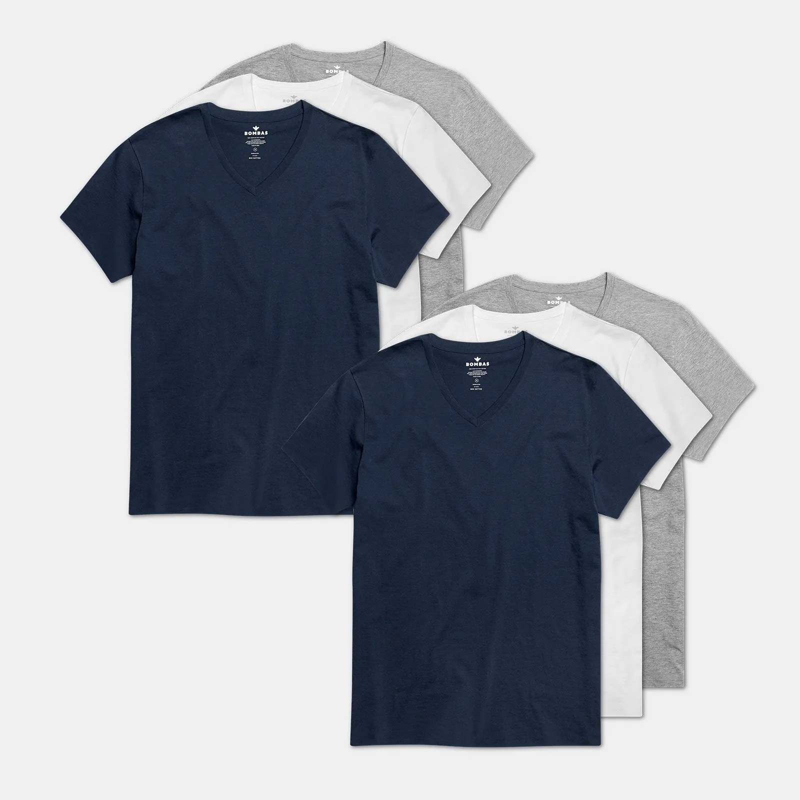 Men's Pima Cotton V-Neck T-Shirt 6-Pack