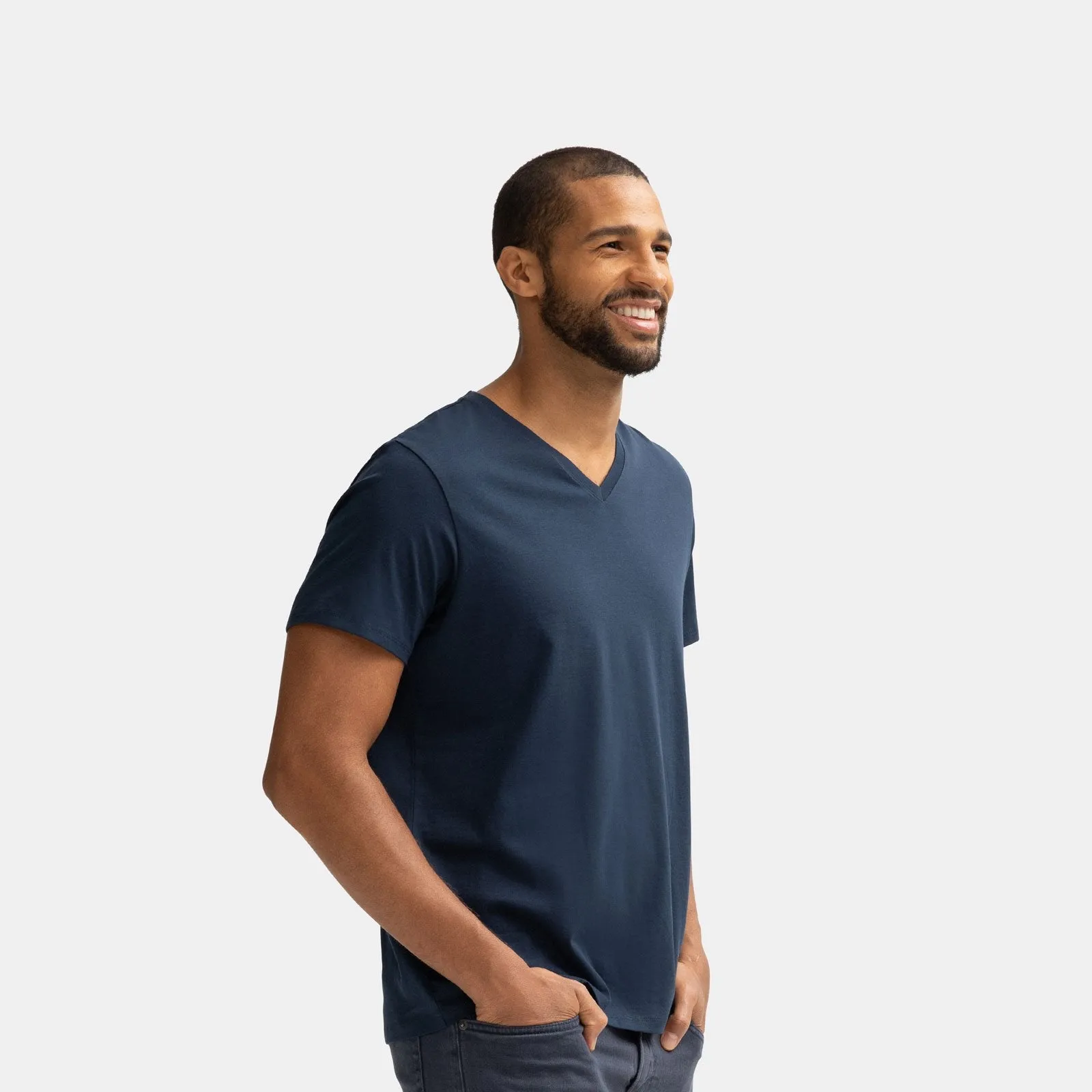 Men's Pima Cotton V-Neck T-Shirt 6-Pack