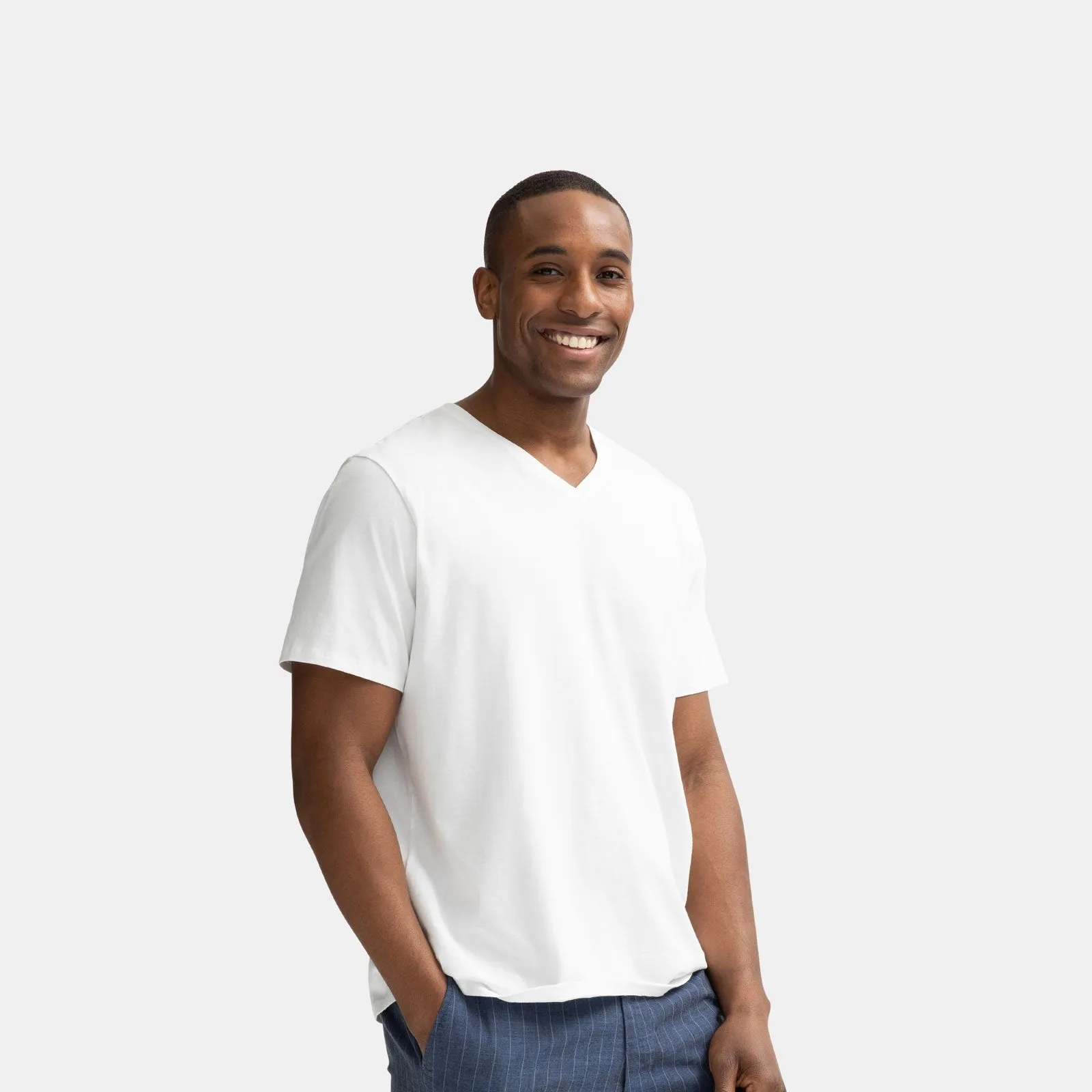 Men's Pima Cotton V-Neck T-Shirt 6-Pack