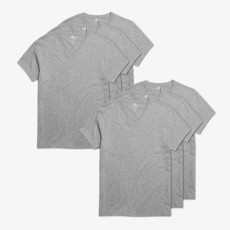 Men's Pima Cotton V-Neck T-Shirt 6-Pack