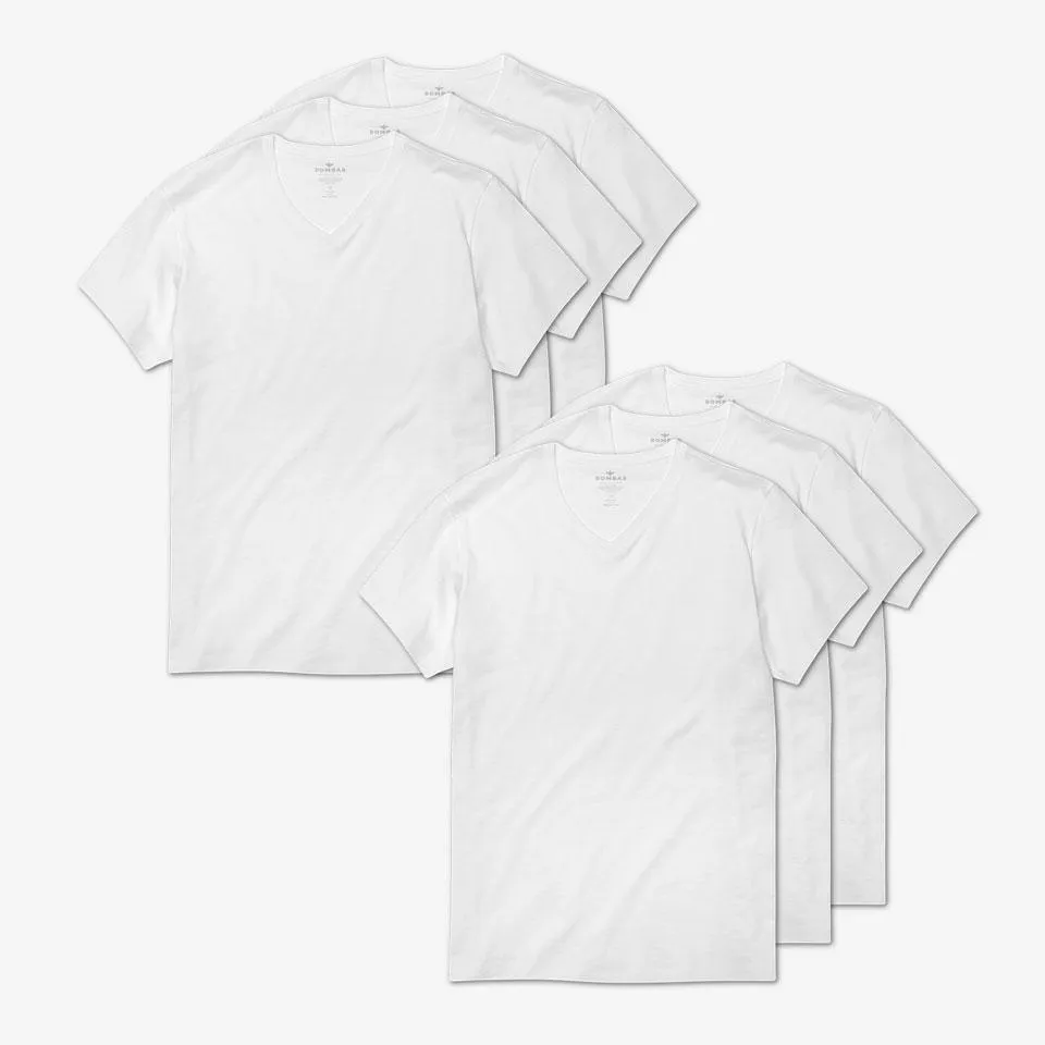 Men's Pima Cotton V-Neck T-Shirt 6-Pack