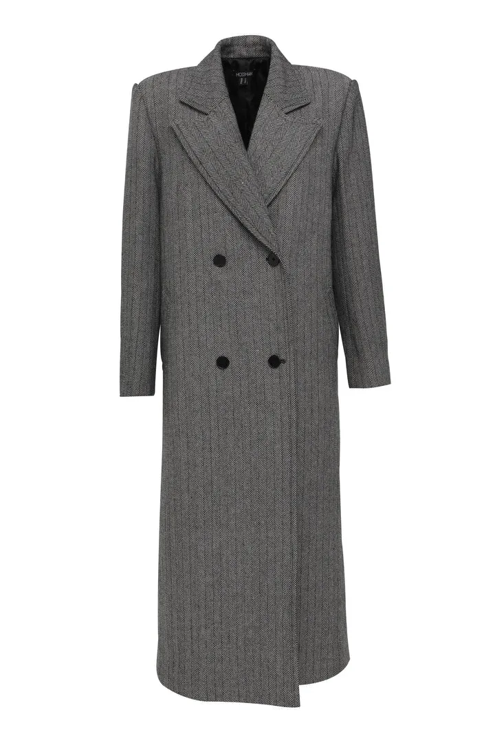 MOSSMAN - Reformation Coat HOUNDSTOOTH