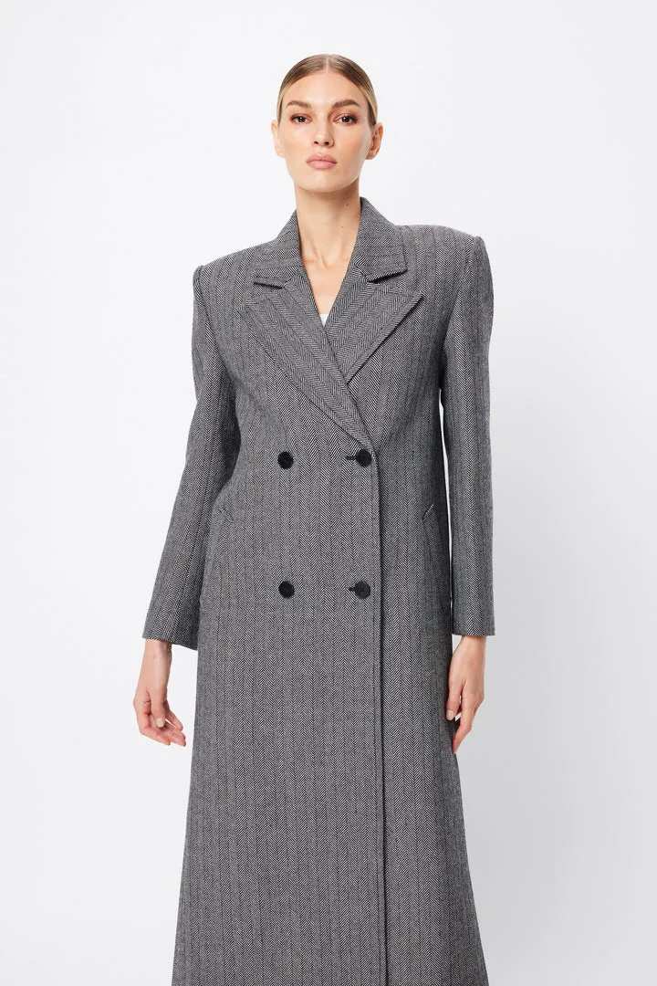 MOSSMAN - Reformation Coat HOUNDSTOOTH
