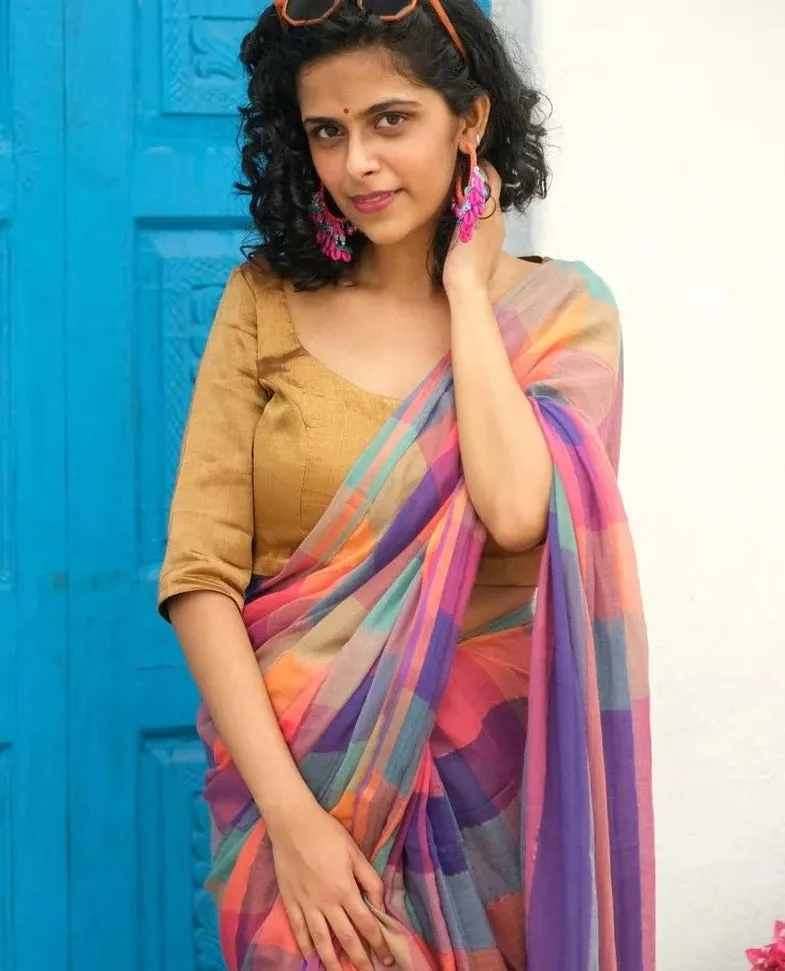 Readymade Gold Handloom Chanderi Silk Blouse