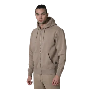 Soft Sweat Zip Hood Grey