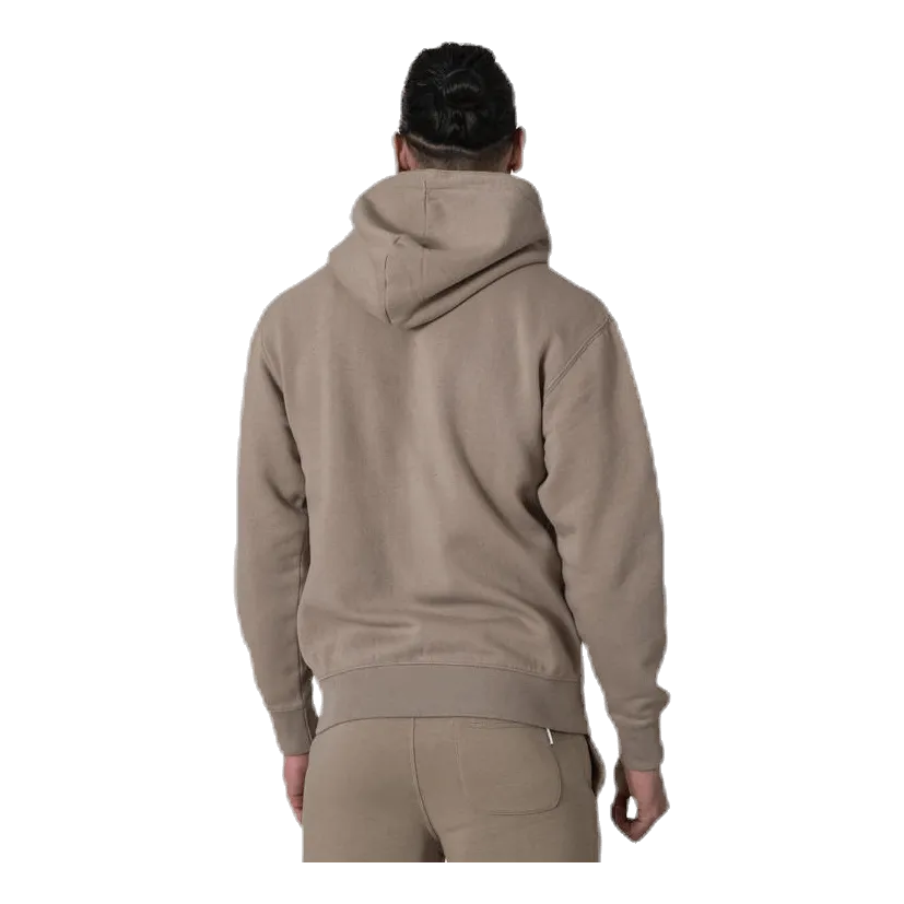 Soft Sweat Zip Hood Grey