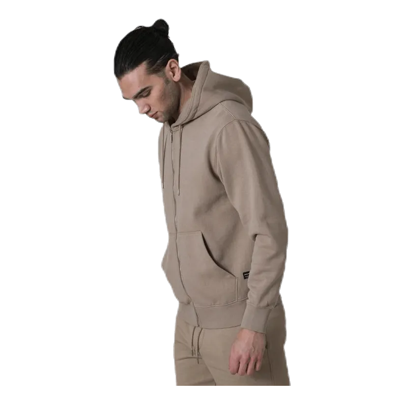 Soft Sweat Zip Hood Grey